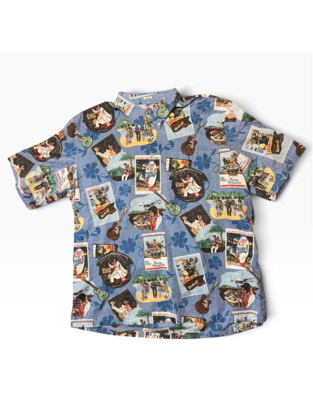 Vintage Reyn Spooner Elvis Presley Button Down Single Stitch Shirt Size 3XL